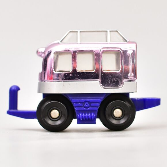 RARE GEOTRAX PASSENGER CAR MIDNIGHT FLIER (Purple Or Pink-ish Chrome) No Engine - Picture 1 of 3